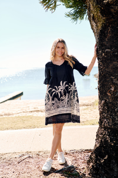Hannah Tunic Boho Short Sleeve