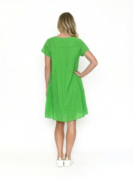 Taylor Dress Cap Sleeve Solid With Lining