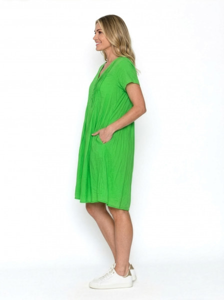 Taylor Dress Cap Sleeve Solid With Lining