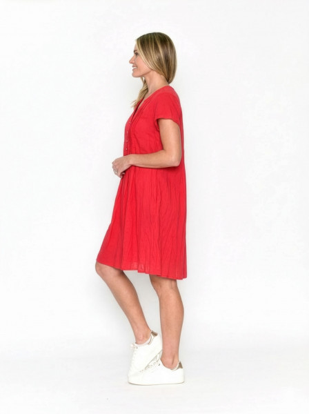 Taylor Dress Cap Sleeve Solid With Lining