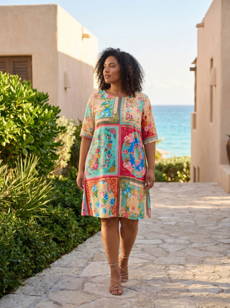 Foulard Fleurs Dress Contemporary