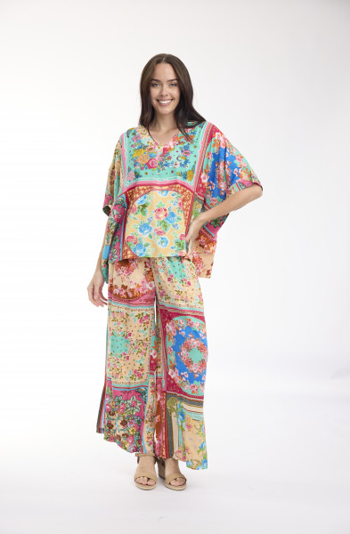 Foulard Fleurs Top Oversize