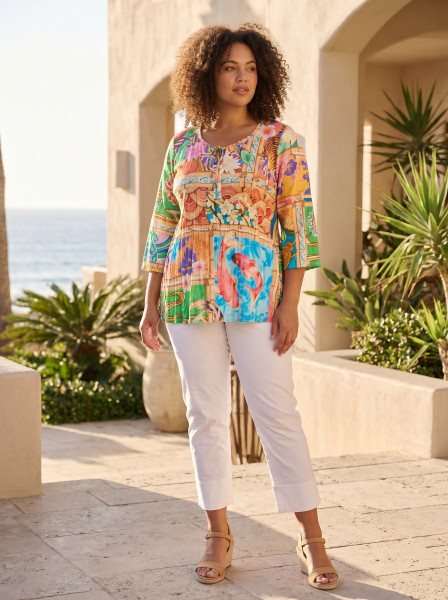 Garniers Top Frill Neckline