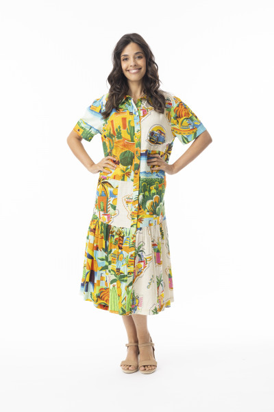 Guatemala Dress Patch Collar