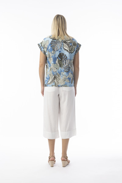 Lima Blue Top Roll Collar