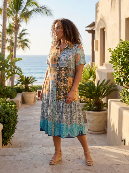 Marseille Dress Patch Long
