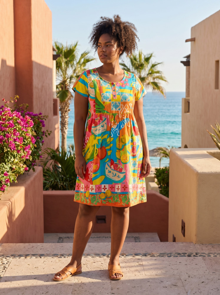 Mougins Dress Bib Pockets