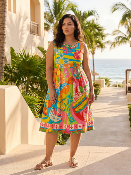 Mougins Dress Sleeveless Pleated
