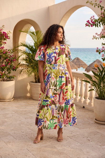 Paloma Dress Maxi Short Sleeve