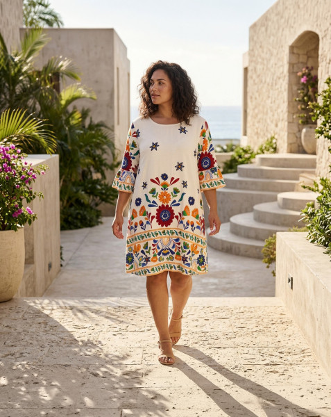 Pellion Dress Contemporary Frill Sleeve
