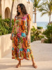 Perpignan Dress Midi Square Neckline