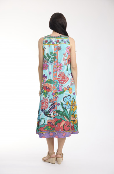 Provence Dress Midi Sleeveless
