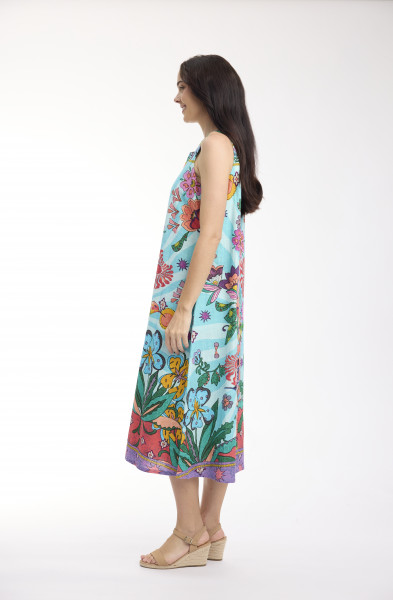 Provence Dress Midi Sleeveless