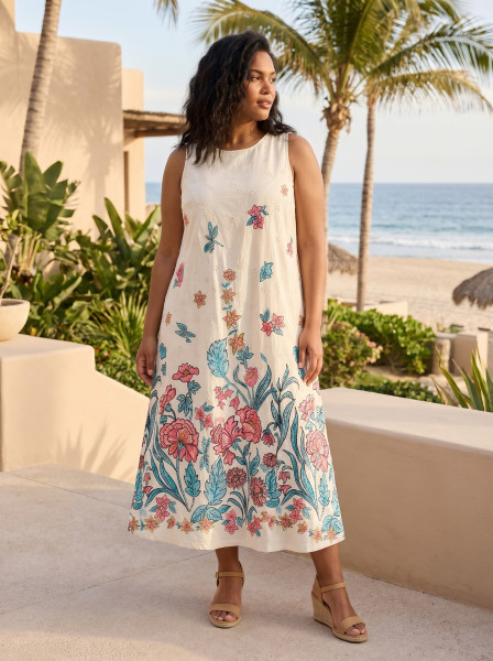 Rothschild Dress round neck midi