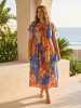 Rousilion Dress Maxi Pleated