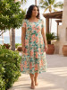 St Michiel Dress Midi Square Neckline