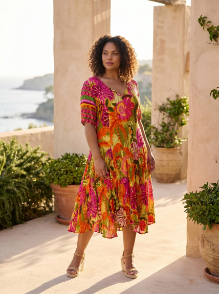 Tahiti Dress Godet
