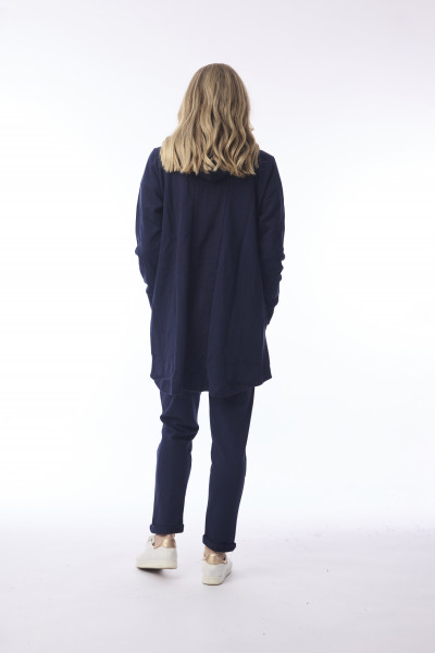 Terry Knit Sweat Shirt Hooded Long