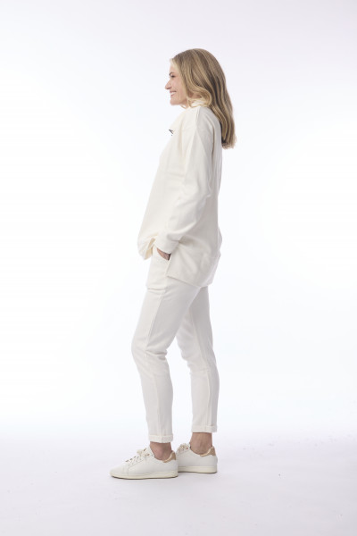 Terry Knit Sweat Shirt Zip Collar