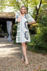 Liberte White Dress Puff Sleeve