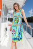 Camellias Dress Strappy Maxi