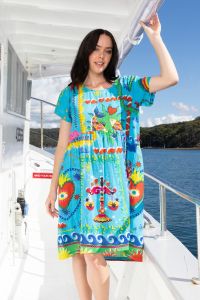 Camellias Dress Boxy