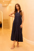 Lux Dress Round Neckline Layered