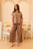 Lux Top V Neckline Short Sleeve