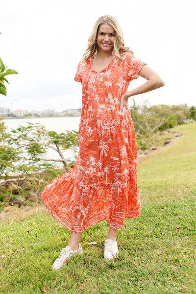Zola V Neck Maxi Dress