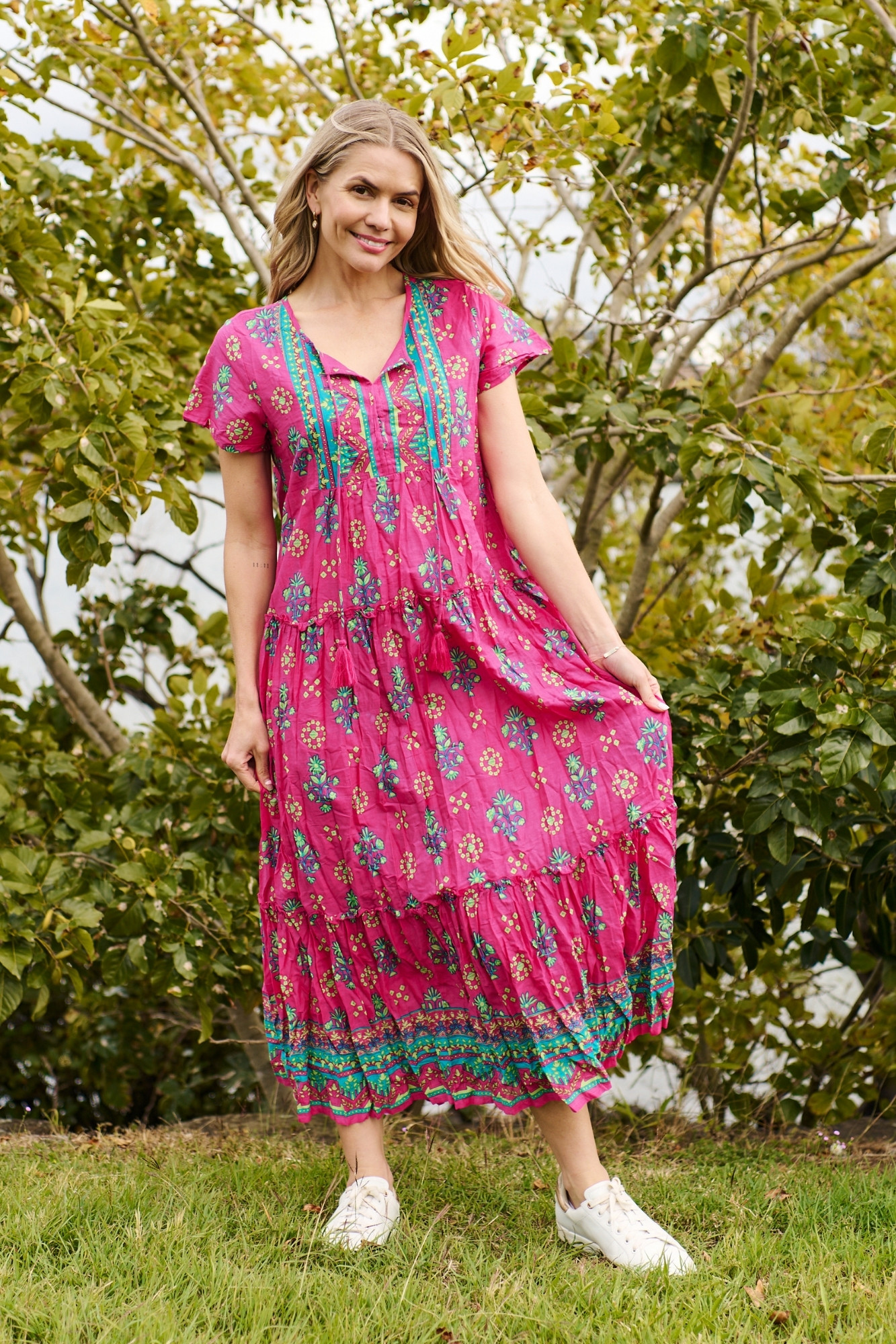 Zola V Neck Maxi Dress