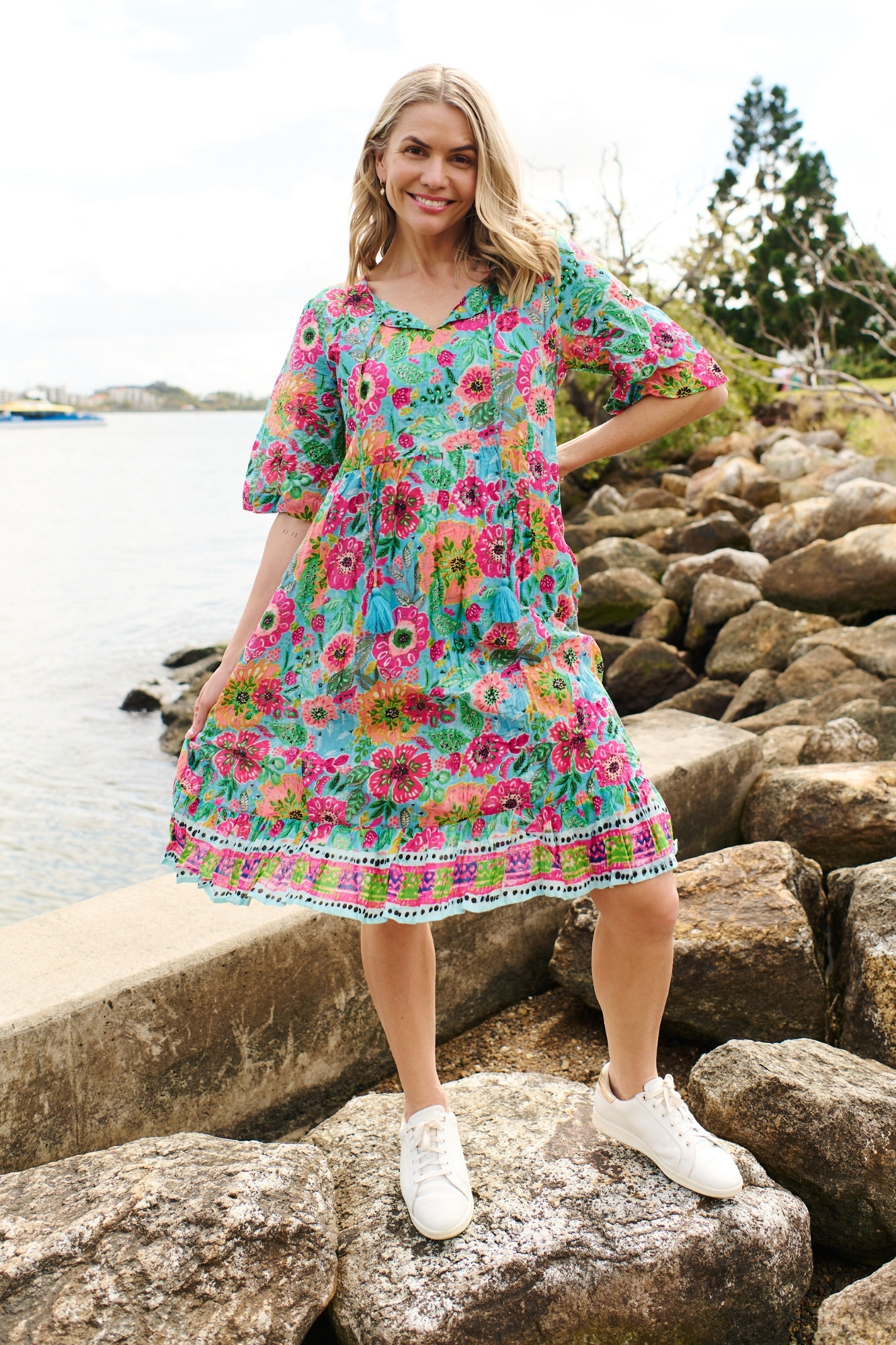 Charli Tassel Tie Dress