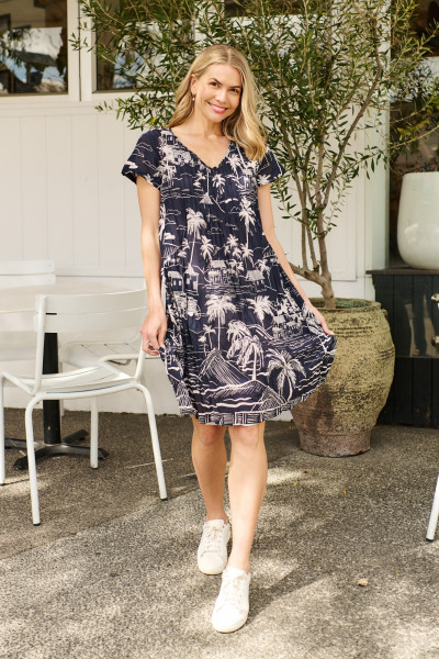 Nicola Dress Cap Sleeve