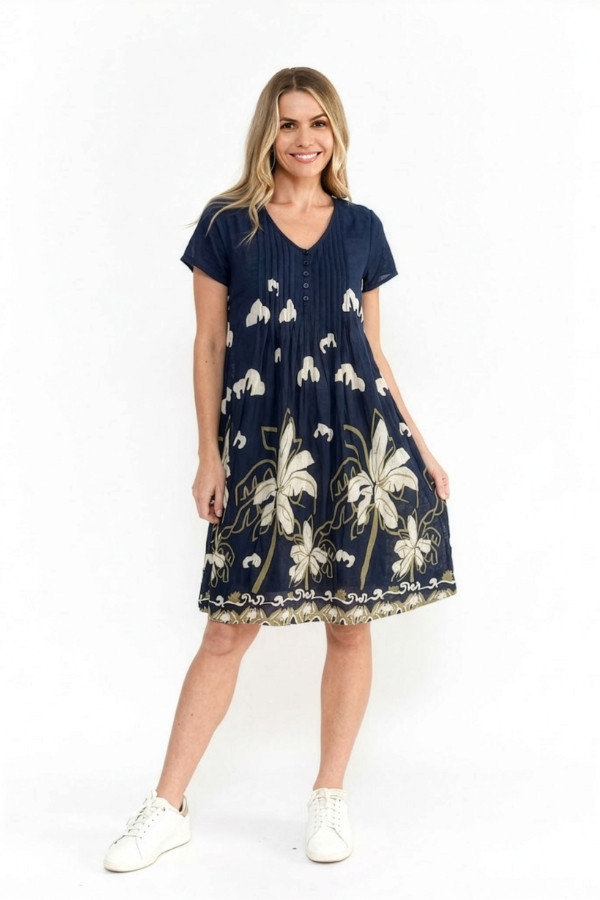 Nicola Dress Cap Sleeve
