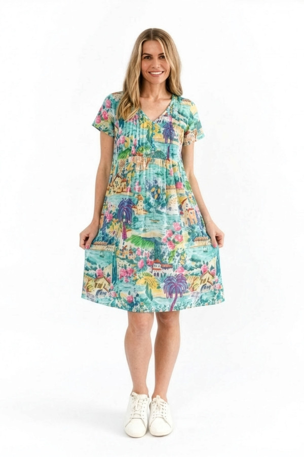 Nicola Dress Cap Sleeve