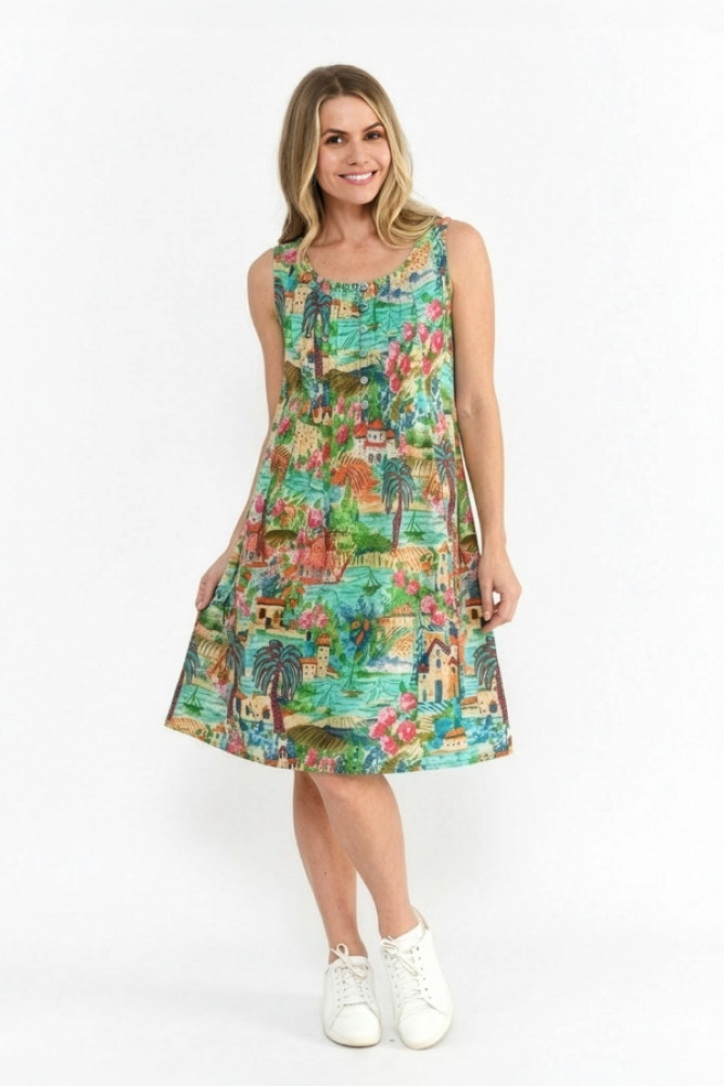 Estelle Crew Neck Sleeveless Dress