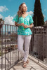 Montevideo Aqua Top Short Sleeve