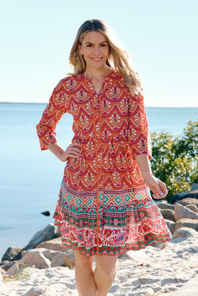 Vivian V Neck Shirt Dress