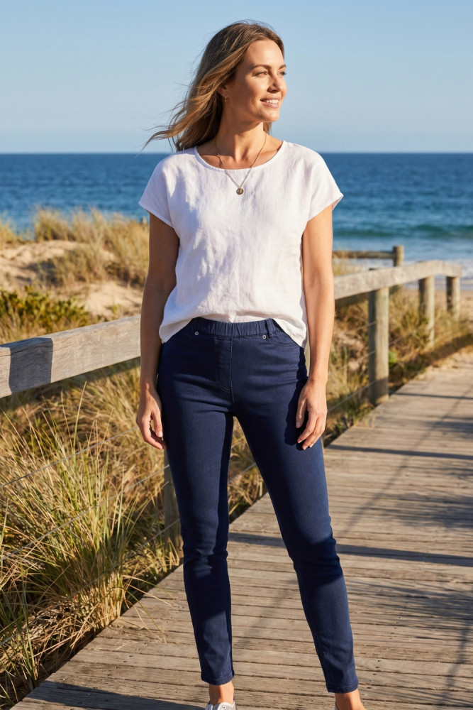 Full Length Stretch Denim Jeggings