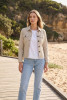 Cropped Stretch Denim Jacket