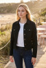 Cropped Stretch Denim Jacket