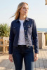 Cropped Stretch Denim Jacket