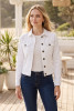 Cropped Stretch Denim Jacket
