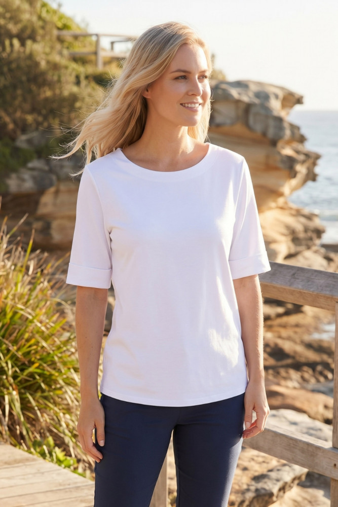 Cuff Hem T-shirt