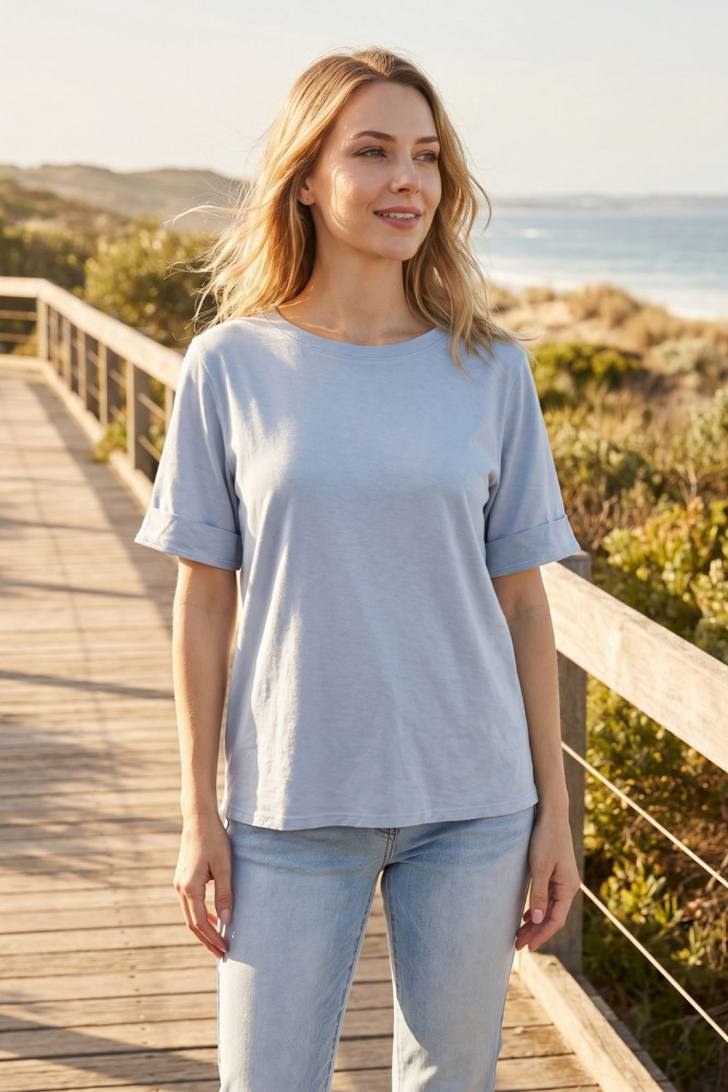 Cuff Hem T-shirt