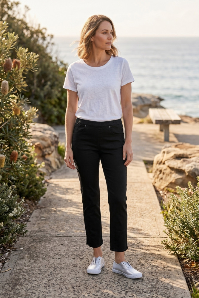 7/8 Stretch Denim Pants