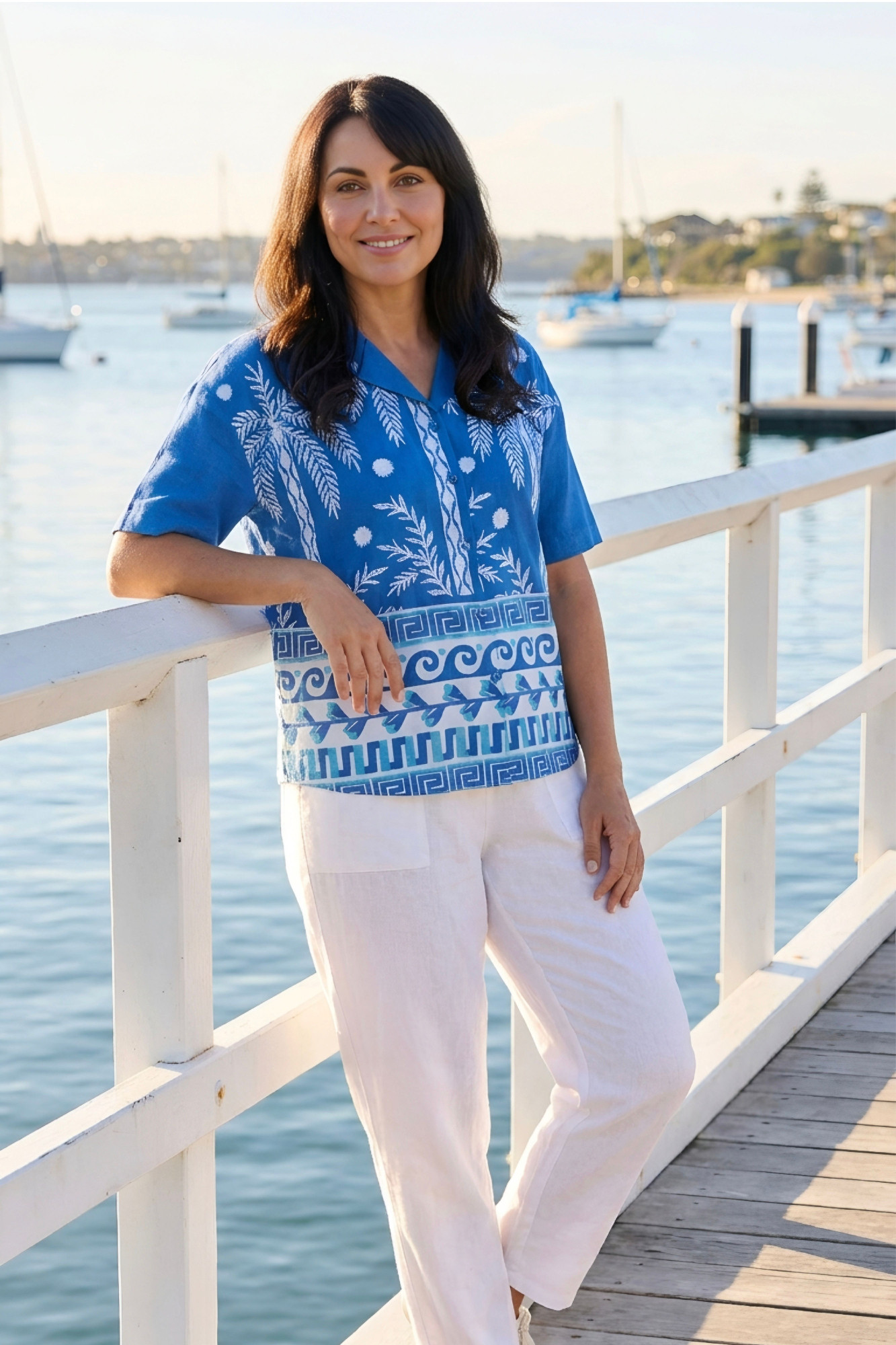 Margot Collared Short Sleeve Top