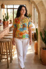 Margot Collared Short Sleeve Top