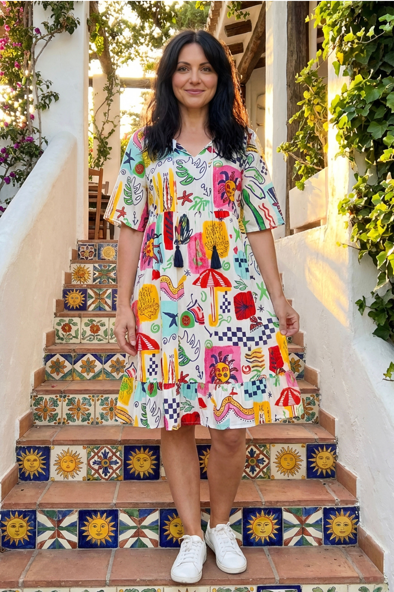 Charli Tassel Tie Dress
