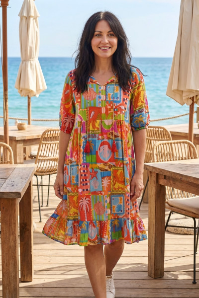 Charli Tassel Tie Dress