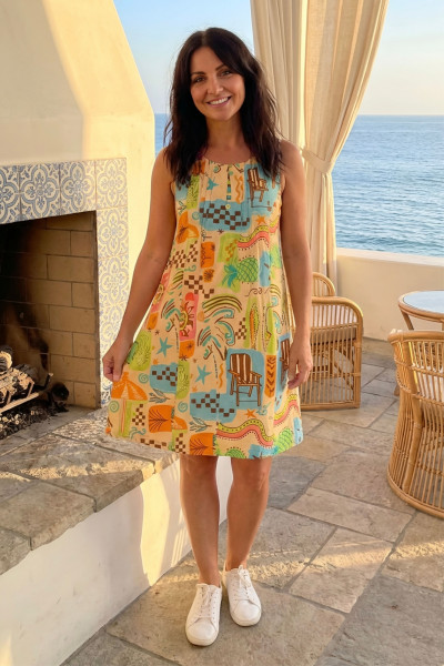 Estelle Crew Neck Sleeveless Dress